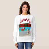 Sweatshirt  Santa Beach Bum (Voorkant volledig)