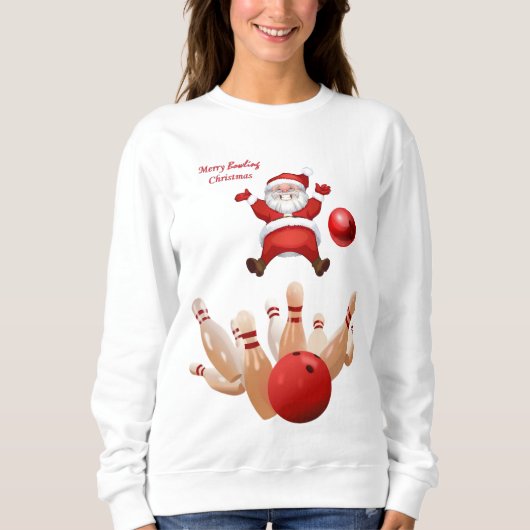 Sweatshirt  Santa Bowling (Voorkant)