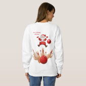 Sweatshirt  Santa Bowling (Achterkant volledig)