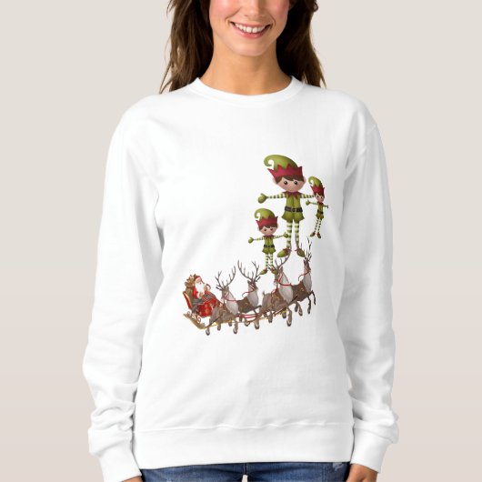 Sweatshirt  Santa Elf (Voorkant)
