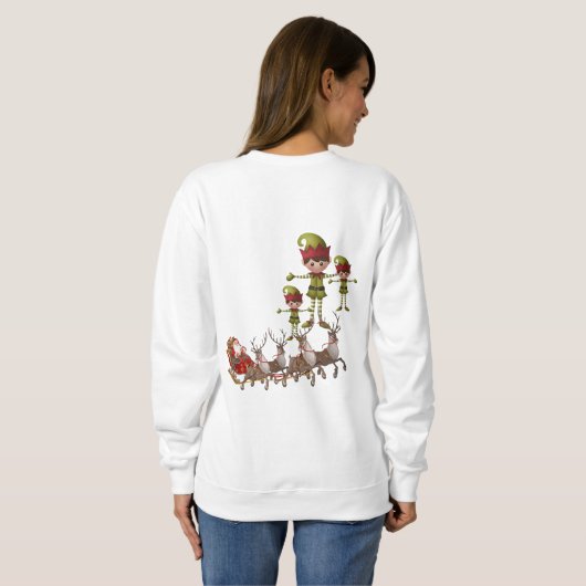 Sweatshirt  Santa Elf (Achterkant volledig)