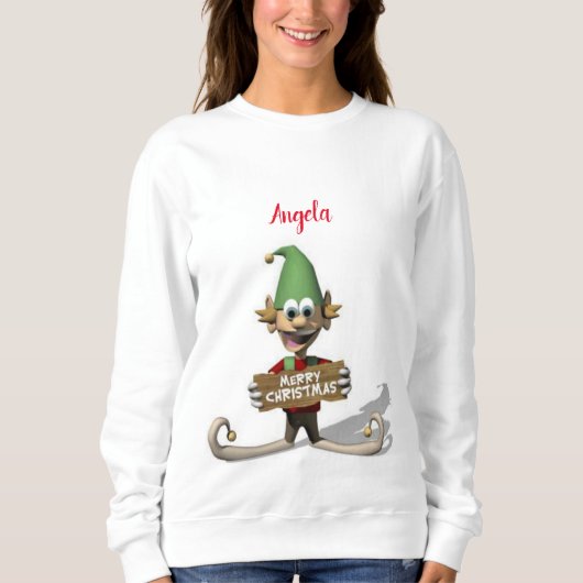 Sweatshirt  Santa Elf (Voorkant)