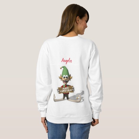 Sweatshirt  Santa Elf (Achterkant volledig)
