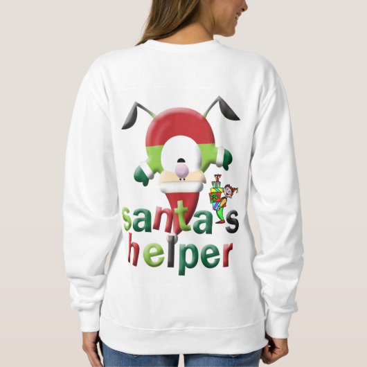 Sweatshirt Santa Elf Helpers (Achterkant)