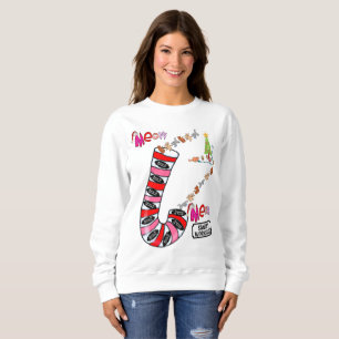 Sweatshirt  Santa's Cats Kittens Meow