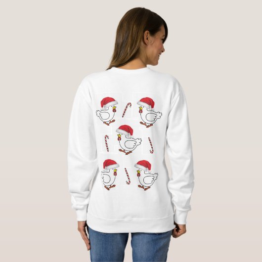 Sweatshirt  Santa's Chicks (Achterkant volledig)
