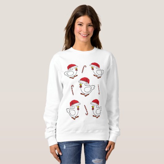 Sweatshirt Santa's Chicks (Voorkant volledig)