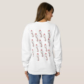 Sweatshirt  Santa's Chicks Candycane (Achterkant volledig)