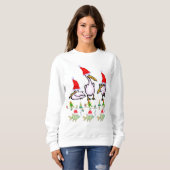 Sweatshirt  Santa's Pelicans (Voorkant volledig)