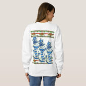 Sweatshirt Santa's Sneeuwman (Achterkant volledig)