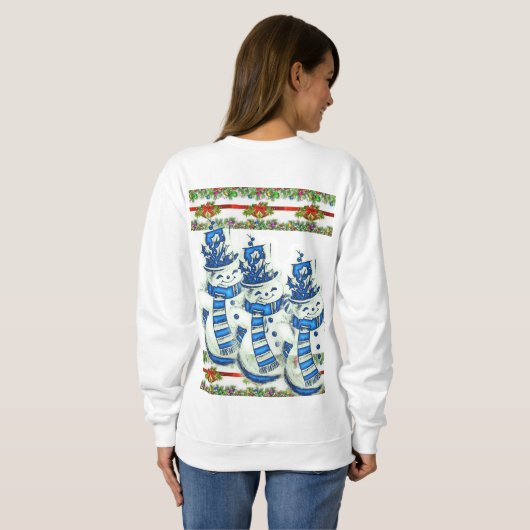 Sweatshirt  Santa's Sneeuwman (Achterkant volledig)