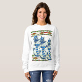 Sweatshirt  Santa's Sneeuwman (Voorkant volledig)