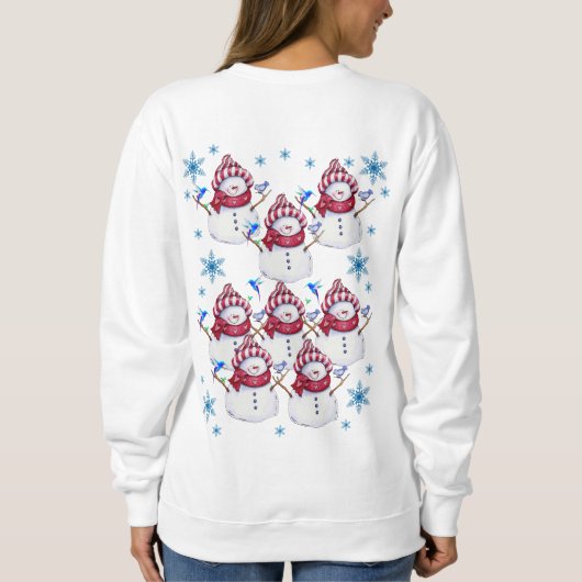 Sweatshirt  Santa's Sneeuwman (Achterkant)