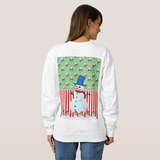 Sweatshirt  Santa's Sneeuwman (Achterkant volledig)