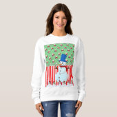 Sweatshirt  Santa's Sneeuwman (Voorkant volledig)