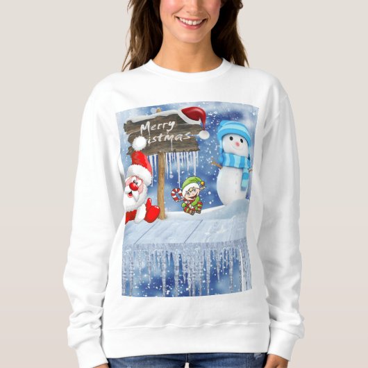 Sweatshirt  Santa's Sneeuwman (Voorkant)