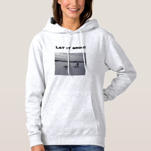 Sweatshirt Siberian Husky Mushing Dogsled (Voorkant)