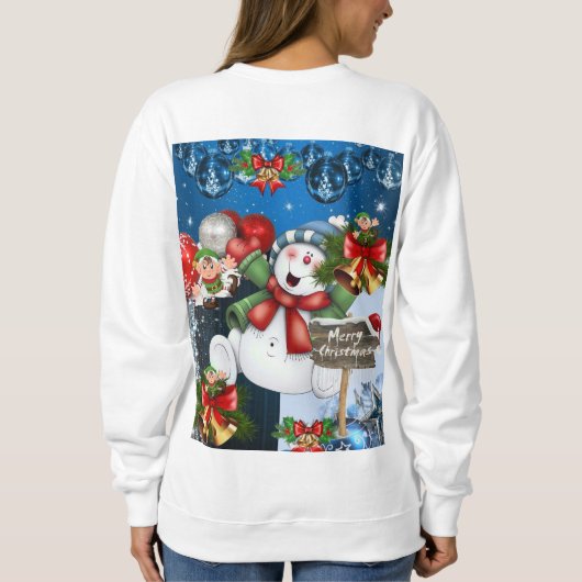 Sweatshirt Sneeuwman Elf (Achterkant)