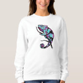 Sweatshirt sweatshirt met een schattig kameleon af (Voorkant)