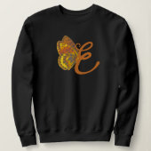 Sweatshirt T-shirt vlinder initiaal (Design voorkant)