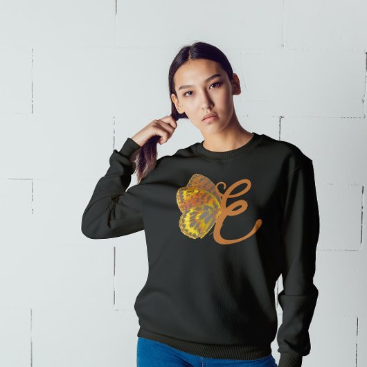 Sweatshirt T-shirt vlinder initiaal