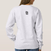 Sweatshirt Trend Abstract Zwart Wit Poedery (Achterkant)
