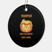 Sweatshirt, Trumpkin, Halloween Classic Keramisch Ornament (Links)