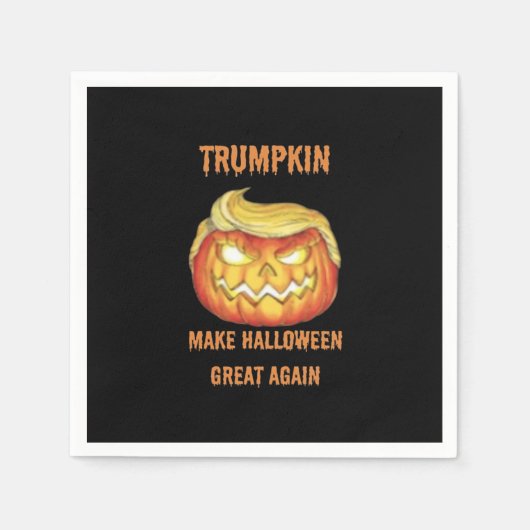 Sweatshirt, Trumpkin, Halloween Classic Servet (Voorkant)
