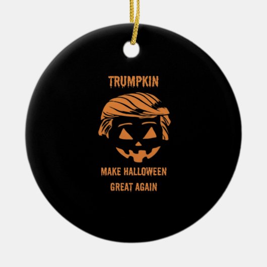 Sweatshirt, Trumpkin, Halloween Merch Classic Keramisch Ornament (Voorkant)