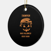 Sweatshirt, Trumpkin, Halloween Merch Classic Keramisch Ornament (Links)