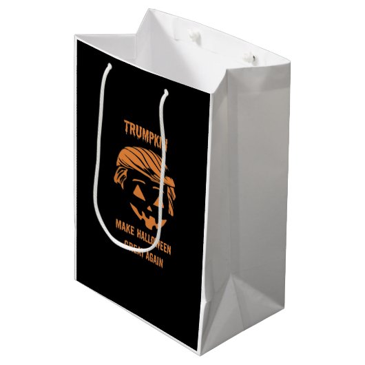 Sweatshirt, Trumpkin, Halloween Merch Classic Medium Cadeauzakje (Voorkant Gekanteld)