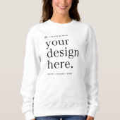 Sweatshirt Uw Design Upload (Voorkant)