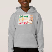 sweatshirt van de hoed "DREAM, GELOOF..." (Voorkant)