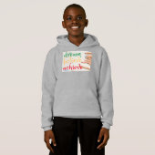 sweatshirt van de hoed "DREAM, GELOOF..." (Voorkant volledig)