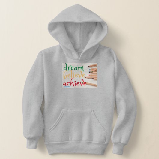 sweatshirt van de hoed "DREAM, GELOOF..." (Laagn)