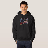 sweatshirt van de hoes "HAPPY 4th of JULY" (Voorkant volledig)