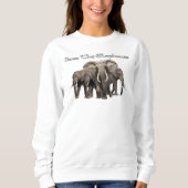 sweatshirt voor Afrikaanse olifanten (Voorkant)