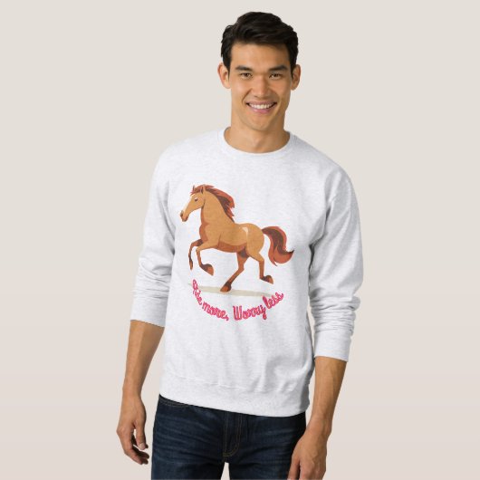sweatshirt voor paardrijden (Voorkant volledig)