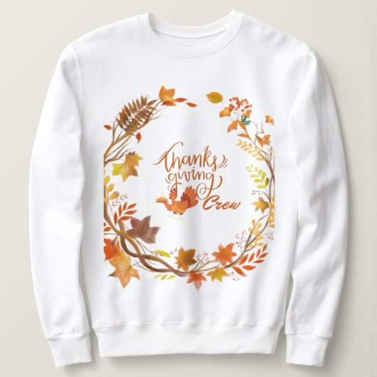 sweatshirt voor Thanksgiving crew (Design voorkant)