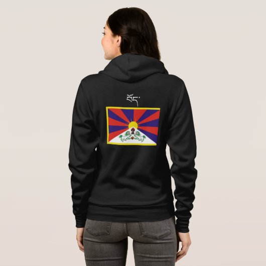 sweatshirt voor Tibet (Achterkant volledig)