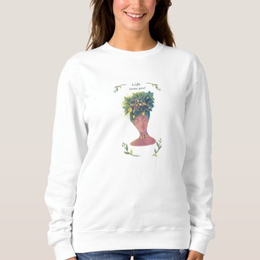 sweatshirt voor zelfminnaar (Voorkant)