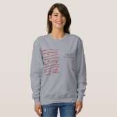 Sweatshirt Vrouwen cadeau voor Valentijnsdag (Voorkant volledig)
