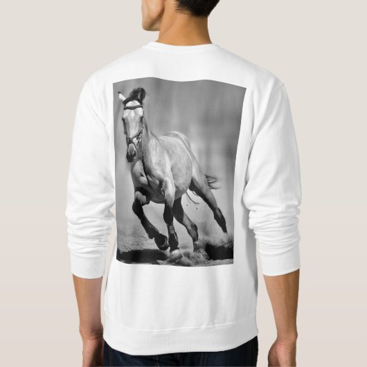 Sweatshirt with horse (Achterkant)