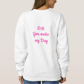 Sweatshirt Yoga Meditation Rainbow Woman Silouete (Achterkant)