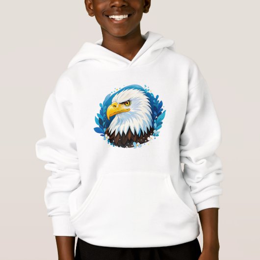 Sweatshirts heeft Bald Eagle symbool (Voorkant)