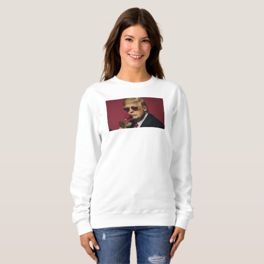 Sweatshirts Sint-Valentijnsvrouw Trump Trui (Voorkant volledig)