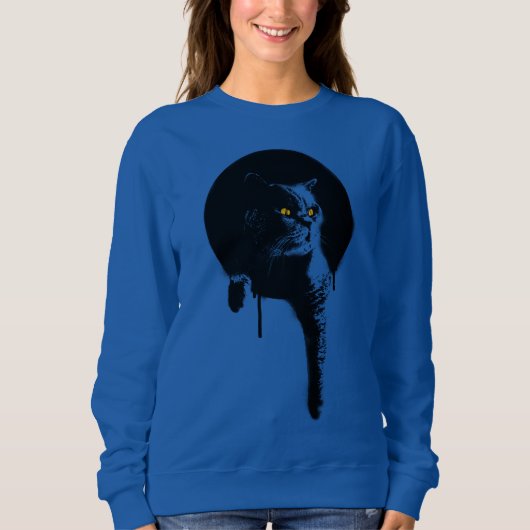 Sweatshirts voor vrouwen: British Blue Shorthair C Trui (Voorkant)