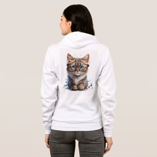 Sweatshirts voor zippevrouwen hoodie (Achterkant volledig)