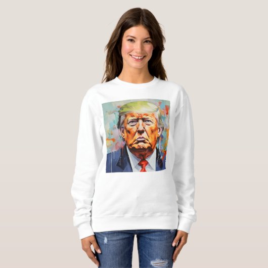 Sweatshirts vrouwen Donald Trump Trui (Voorkant volledig)