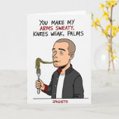 Sweaty Palms Spaghetti Card Kaart (Gele Bloem)